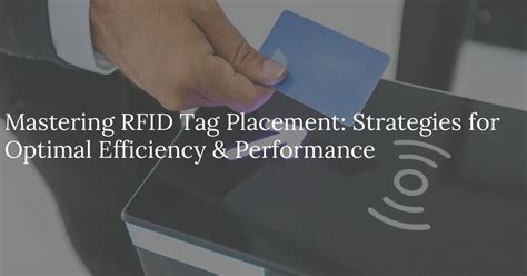 RFID TAG PLACEMENT INSTRUCTIO